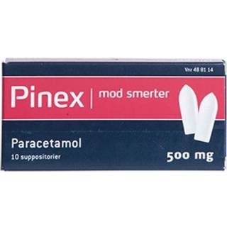 Pinex suppositorier 500 mg - 10 stk