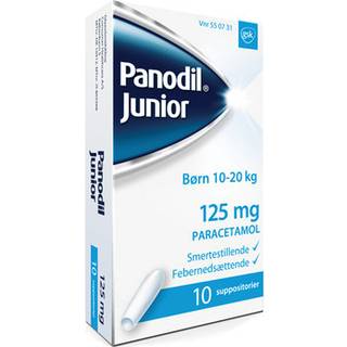 Panodil Junior 125 mg - 10 suppositorier