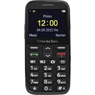 Primo by DORO 366 Senior-mobil med Ladestation, SOS Taste Sort