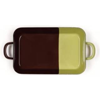 Riess Edition Sarah Wiener Bratpfanne 29 x 18 cm Schoko/Pistazie - Emaille - Braun