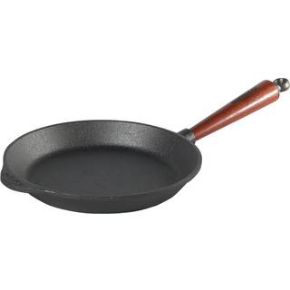 Skeppshult Traditional Pfanne 24 cm - Gusseisen mit Buchenholzgriff - Braun,Schwarz