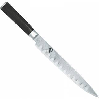 KAI Shun Classic Schinkenmesser 23 cm mit Kullen - Damaststahl - Griff Pakkaholz - Schwarz,Silber