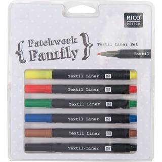 Textil Liner basic 6 Farben - Basic Bunt