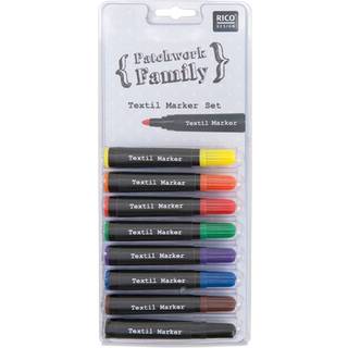 Textil Marker basic 8 Farben - Basic Bunt