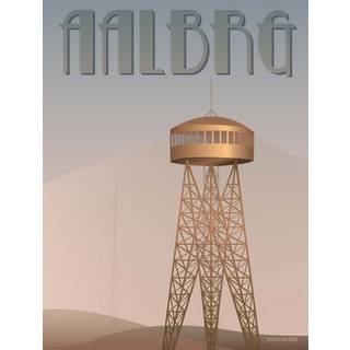 Tilbud: Spar 60% - Aalborg Tårnet - Plakat 30x40 cm fra ViSSEVASSE