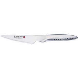 Global SAI-F02 Schälmesser 10 cm - Cromova 18 Sanso Stahl - Silber