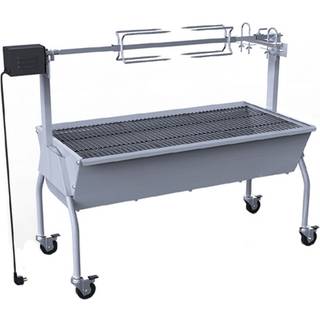 elektrisk grill med rotisserie rustfrit stål