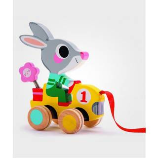 Djeco trækdyr i træ Kaninen Roulapic