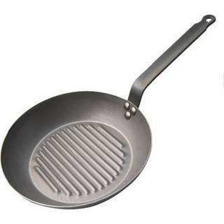 Grill Pan in Carbon Steel, Carbone Plus - 26 cm - de Buyer