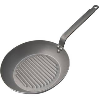 Grill Pan in Carbon Steel, Carbone Plus - 30 cm - de Buyer