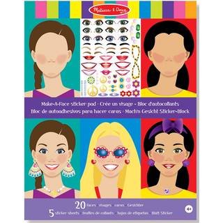 Melissa & Doug Genanvendelig klistermærkeblok Make-a-Face