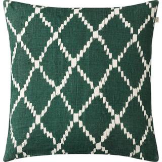 Chhatwal & Jonsson Ikat Kerela Pudebetræk 50x50cm / Hvid - Pyntepuder & Betræk Hør Grøn - CC290170-6