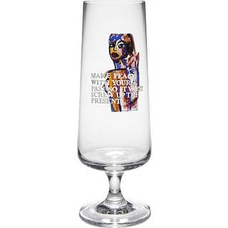 Make Peace ølglas, 50 cl - Carolina Gynning