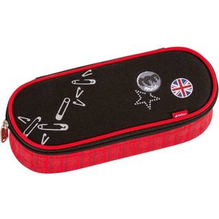 Schlamperbox Wild Girls Schwarz, Rot
