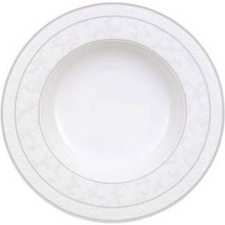 Villeroy & Boch Gray Pearl Tallerken Dyb 24cm - Dybe tallerkner Benporcelæn Hvid - 1043922700