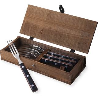 Gense Old Farmer Classic steakbestik/grillbestik 4 dele træ/stål