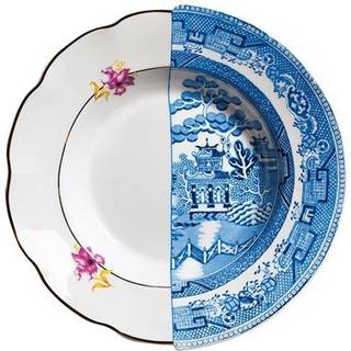 Seletti Tableware - 'Hybrid Fillide' soup bowl in MULTICOLOR BONE CHINA PORCELAIN