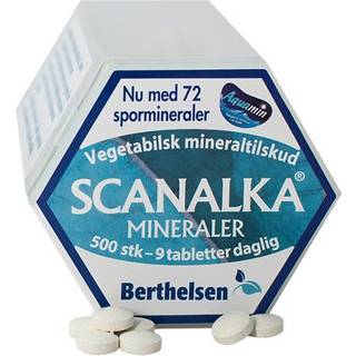 3 for 2 på Berthelsen Scanalka Mineraler Kosttilskud 500 tablst