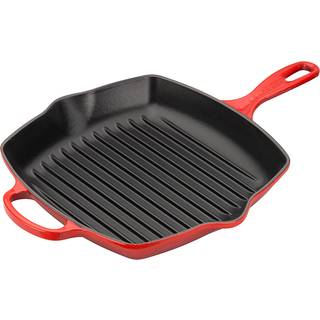Le Creuset Signature støbejern grillpande 26 cm cerise