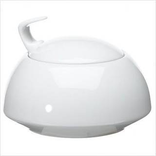Rosenthal Tea And Coffee - ‘TAC Gropius’ sugar bowl in White Porcelain