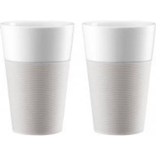 Bodum 2 stk. porcelænskrus med silikone BISTRO 0.6 L