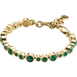 DYRBERG/KERN TERESIA ARMBÅND 340928 (Gold, Green, ONESIZE)