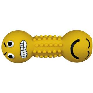 Trixie Smiley dumbbell latex 19 cm assorted colours