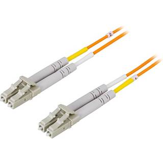 DELTACO Fiber cable LC - LC, duplex, multimode, 10m