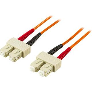 DELTACO Fiber cable SC - SC, duplex, multimode 20m