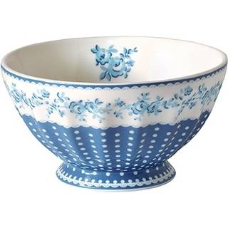 GreenGate French Bowl XLarge Fleur Red