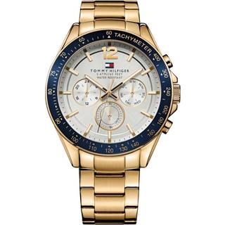 Tommy Hilfiger 1791121 Luke Sølvfarvet/Gul guldtonet stål Ø46 mm
