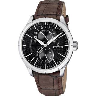 Festina F16573-4 Dress Sort/Læder Ø46 mm