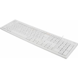 Deltaco TB-628 - Tastatur - Nordisk - Hvid