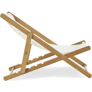 Ethimo Elle Solstol / Akryl Ivory - Liggestole og Solsenge Teak Elfenben - ELSRT1A1