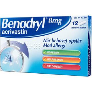 Benadryl 8 mg - 12 kapsler