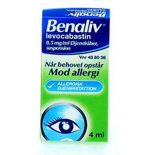 Benaliv Øjendråber 0,5 mg/ml - 4ml