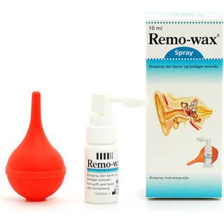 Remo-wax ørespray med sprøjte - 10 ml