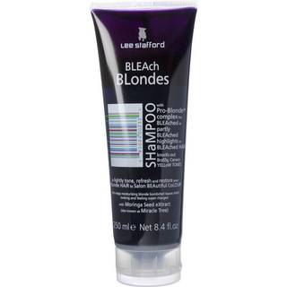 Lee Stafford Bleach Blondes Toning Shampoo Shampoo til blond hår til at neutralisere gule toner 250 ml - 250 ml