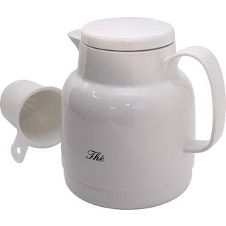 Termokande til the Hvid plast, 1 l Højde 190 mm