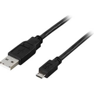 Deltaco micro-USB kabel0.5m- Sort