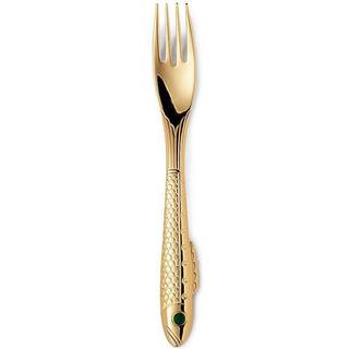 Nobel Gold Fiskegaffel fra Gense - Blank forgyldt farve - 18/8 rustfrit stål forgyldt