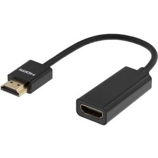 DELTACO HDMI with Ethernet extension cable HDMI 10cm Black