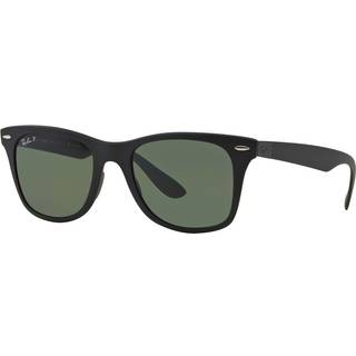 Ray - Ban Mand RB4195 WAYFARER LITEFORCE 601S9A Solbriller Injiceret Sort G15 Firkantet Polariseret