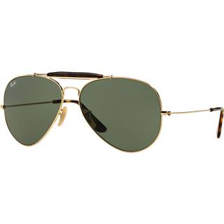 Ray - Ban Unisex RB3029 OUTDOORSMAN II 181 Occhiali da sole Metal Guld G15 Pilot Normal
