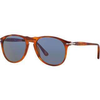 Persol Mand PO9649S 96/56 Solbriller Acetat Brun Blå Pilot Normal