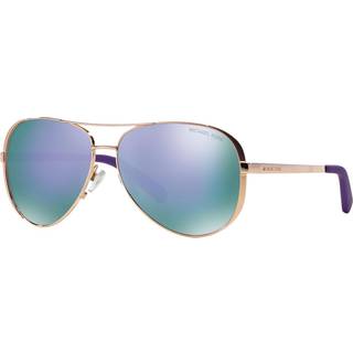 Michael Kors Kvinde MK5004 CHELSEA 10034V Solbriller Metal Guld Violet Firkantet Normal