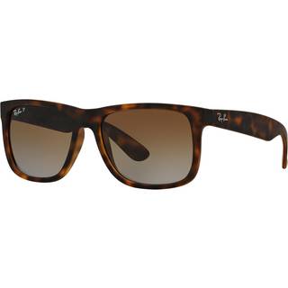 Ray - Ban Mand RB4165 JUSTIN 865/T5 Solbriller Injiceret Skildpadde Brun Firkantet Polariseret