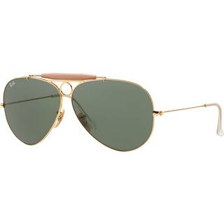 Ray - Ban Unisex RB3138 SHOOTER 001 Solbriller Metal Guld G15 Pilot Normal