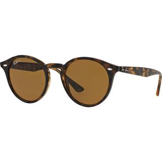 Ray - Ban Unisex RB2180 710/83 Solbriller Injiceret Skildpadde Rund Polariseret
