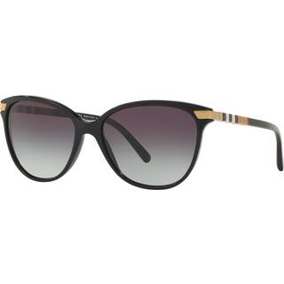 Burberry Kvinde BE4216 30018G Solbriller Acetat Sort Grå Cat Eye Normal Skygge